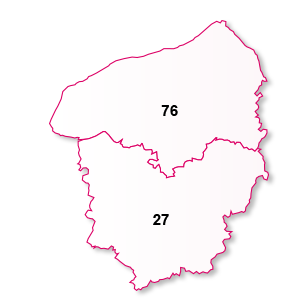 carte de la région Haute-Normandie