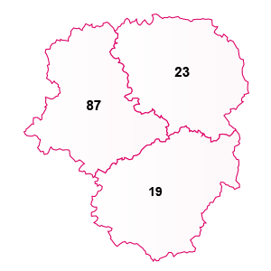 carte de la région Limousin