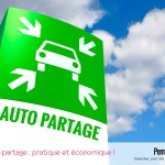 point de rencontre d'auto-partage