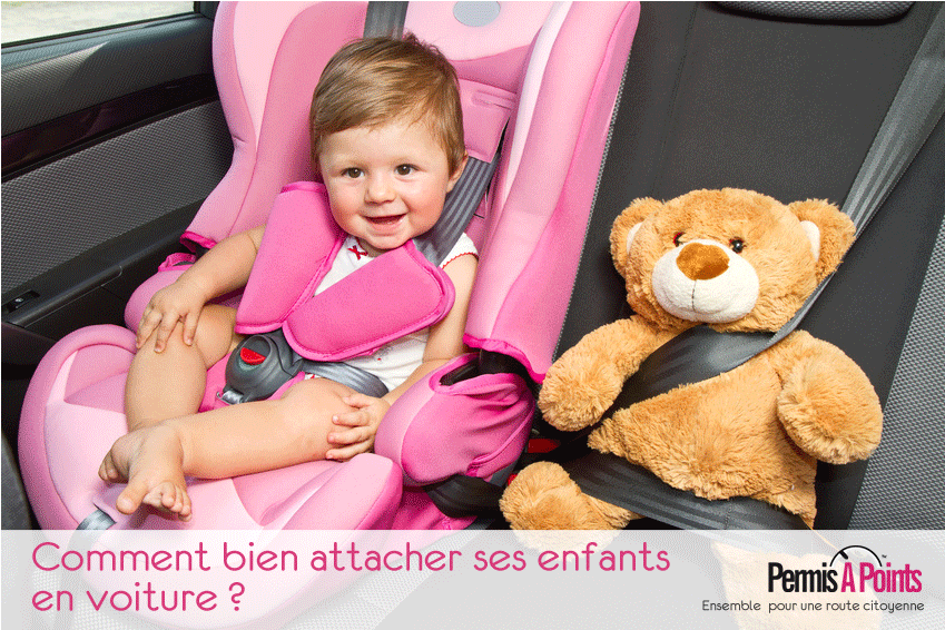 Sécurité routière : bien attacher ses enfants en voiture