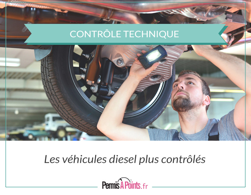 contrôle technique sur les véhicules diesel