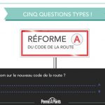 5 questions types issues de la réforme du Code de la Route 2016