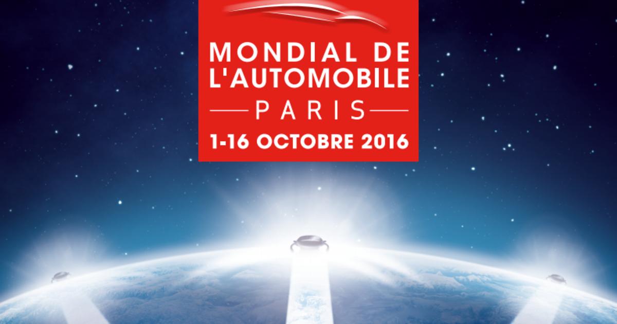 Affiche édition 2016 du Salon de l'automobile de Paris