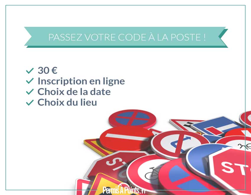 passez votre code de la route à la poste