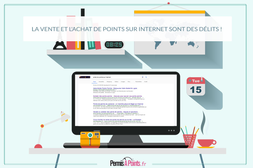 La vente et l'achat de points sur Internet sont des délits !