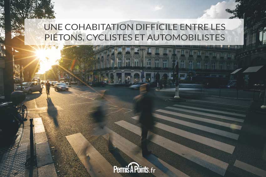 Une cohabitation difficile entre les piétons, cyclistes et automobilistes