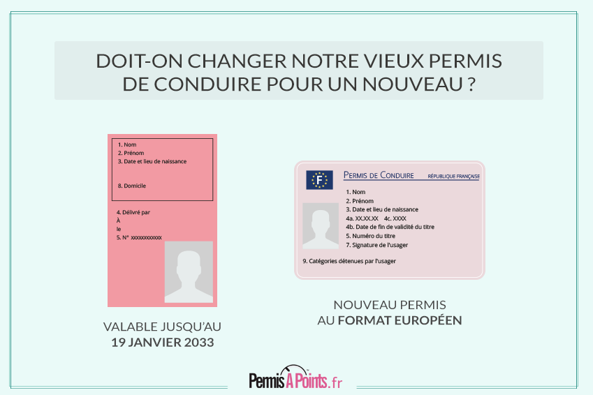 changer vieux permis pour un nouveau permis de conduire 