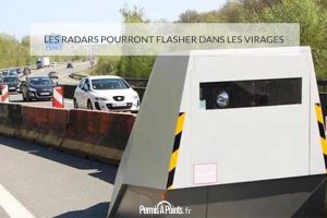 Les radars pourront flasher dans les virages