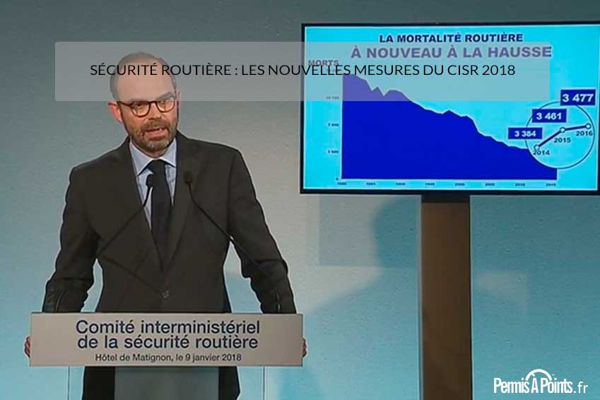 M. Edouad Philippe lors de la présentation des nouvelles mesures du CISR 2018