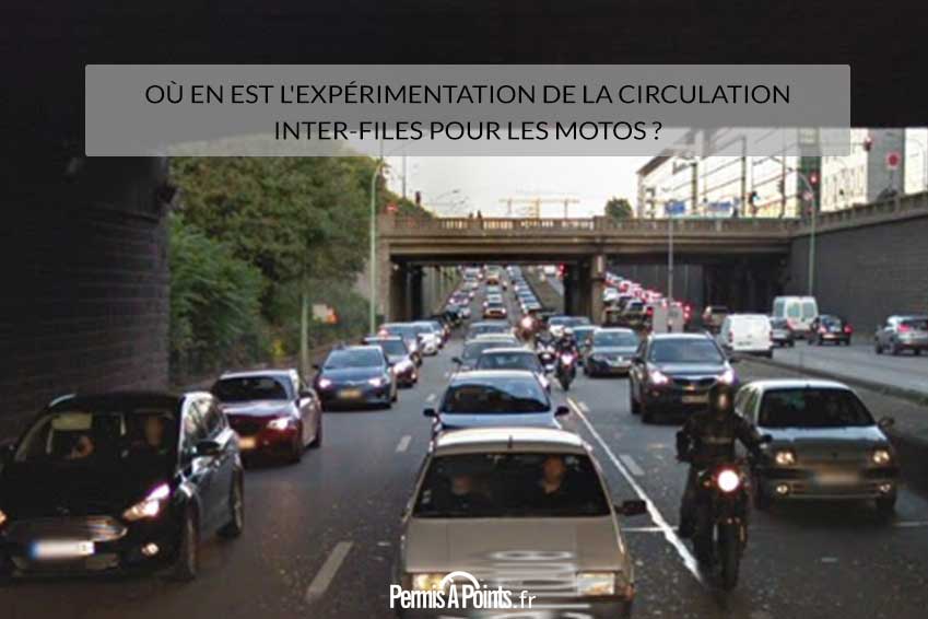 Où en est l'expérimentation de la circulation inter-files pour les motos ?