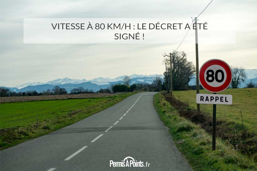 Vitesse à 80 km/h : le décret a été signé !