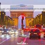 Paris : vers une limitation à 30 km/h à partir de fin août 2021