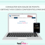 Consulter son solde de points : obtenez vos codes confidentiels par SMS